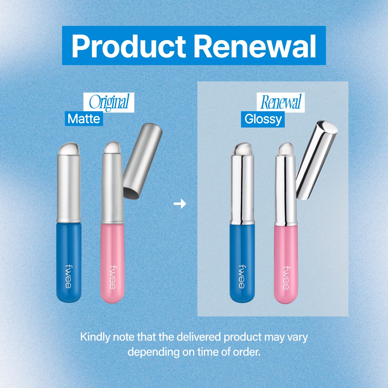 fwee brocha labial silicona con tapa protectora para uso en viajes.