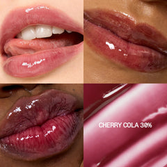 fwee 3D Voluming Gloss color cola-cereza con efecto glaseado que realza el color.