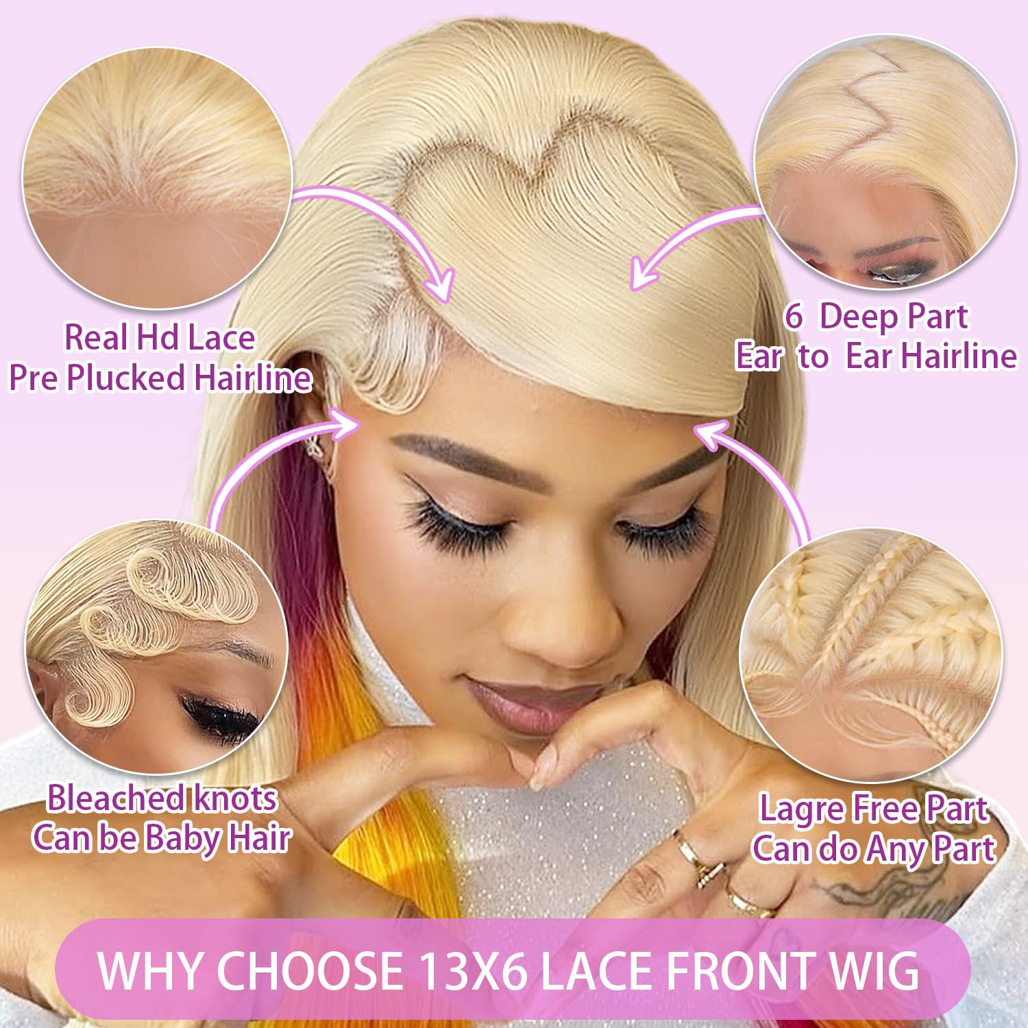 FXIMYLC hd lace cap detail highlights breathable, secure fit