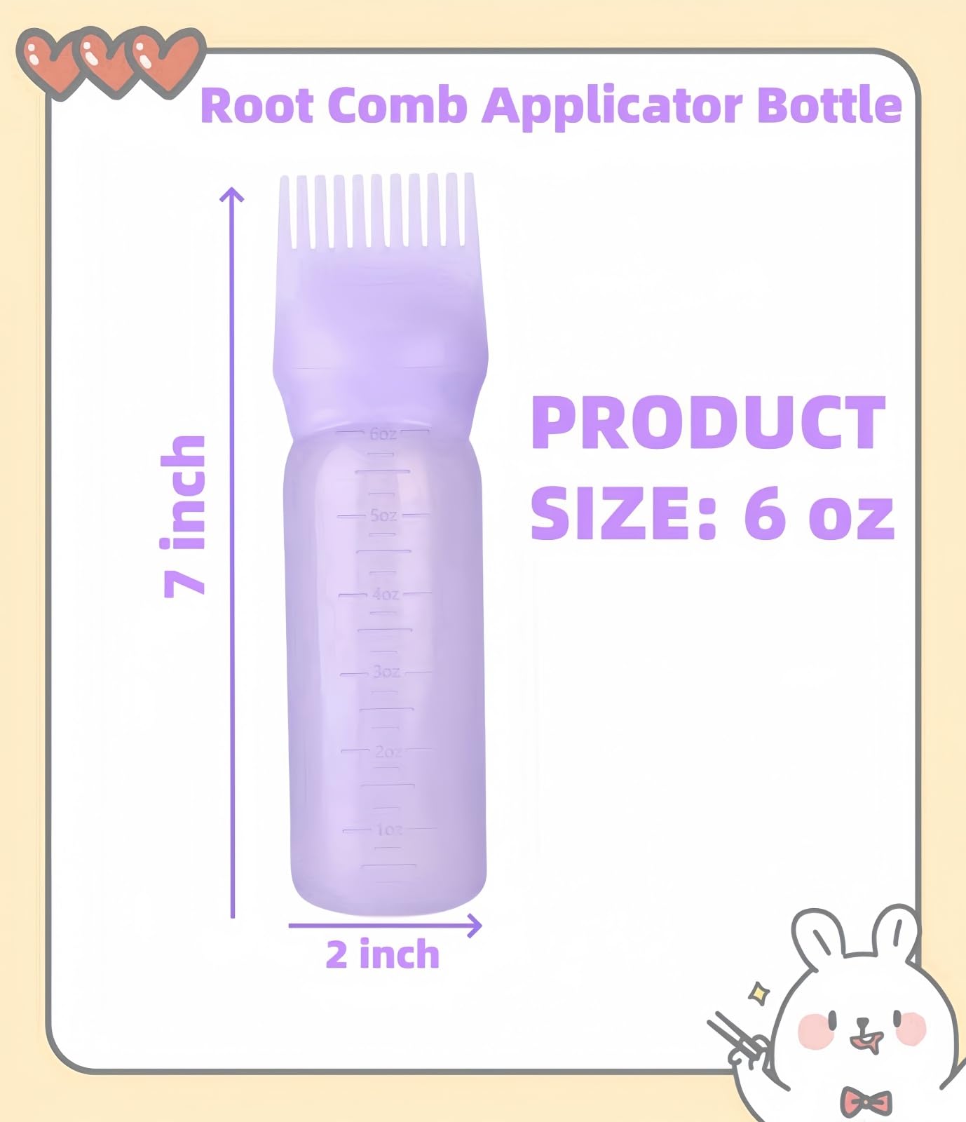 FXSPLCZ botella aplicadora para tinte y aceite con control de flujo.