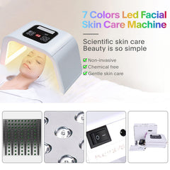 Luz azul de la máscara LED Fxtiaa para sesiones calmantes en casa.