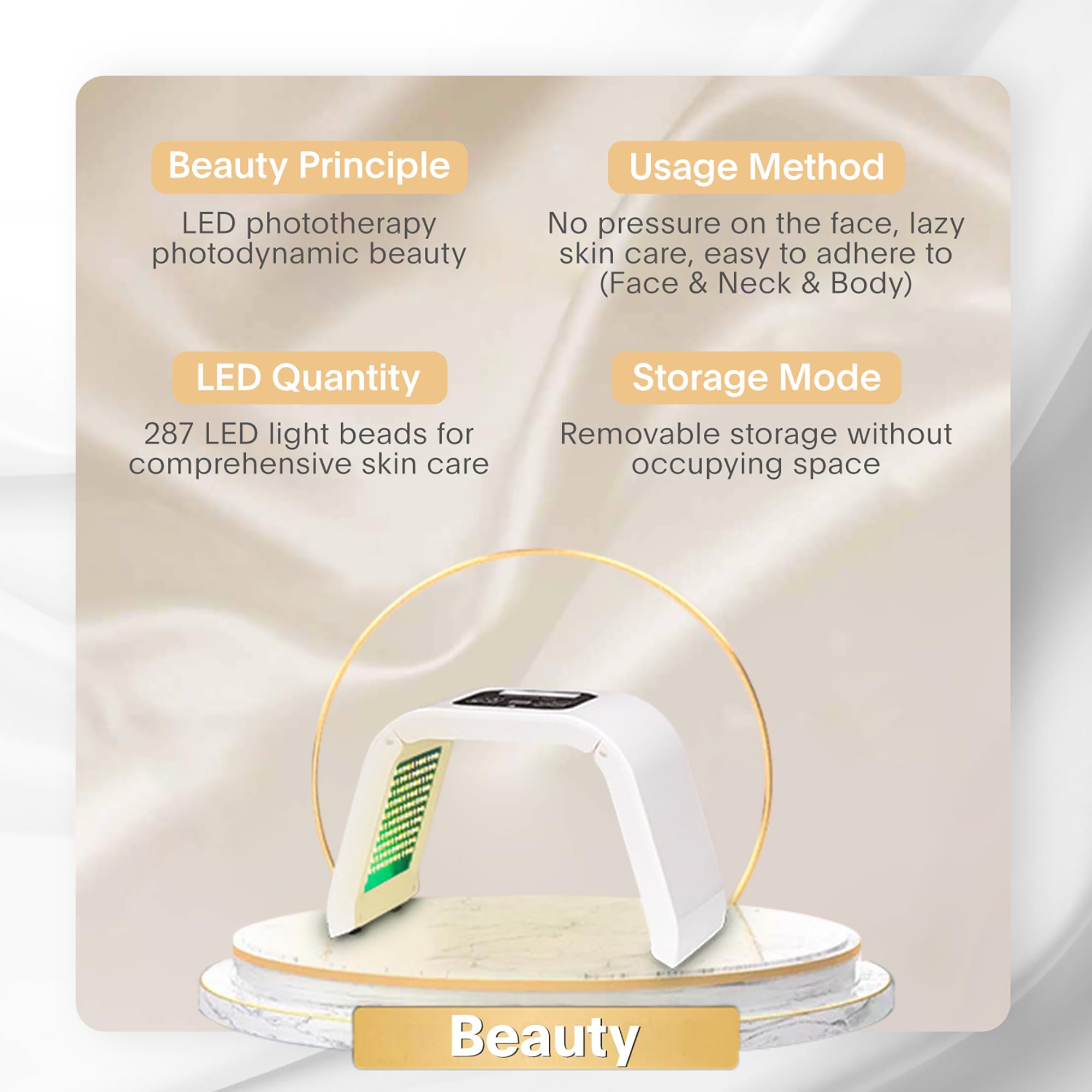 Luz púrpura de la máscara LED Fxtiaa para combinaciones personalizadas.