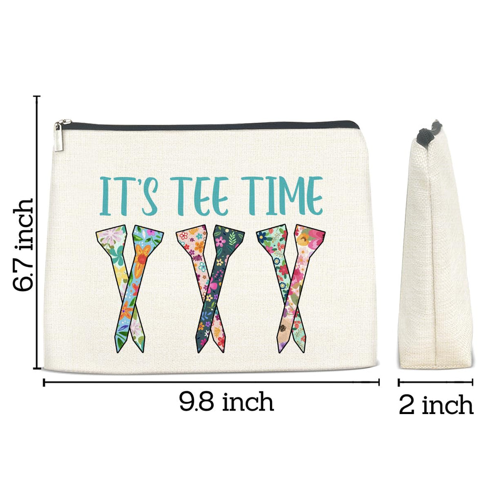 FYDHQSS bolsa de maquillaje golf, diseño chic a doble cara