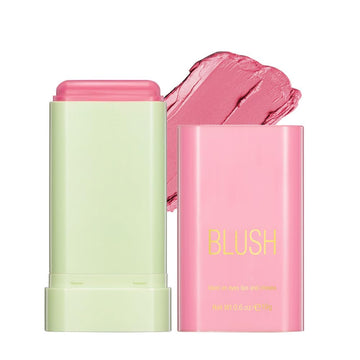 Barra rubor FYEBOO rosa tímido para mejillas con aspecto natural.