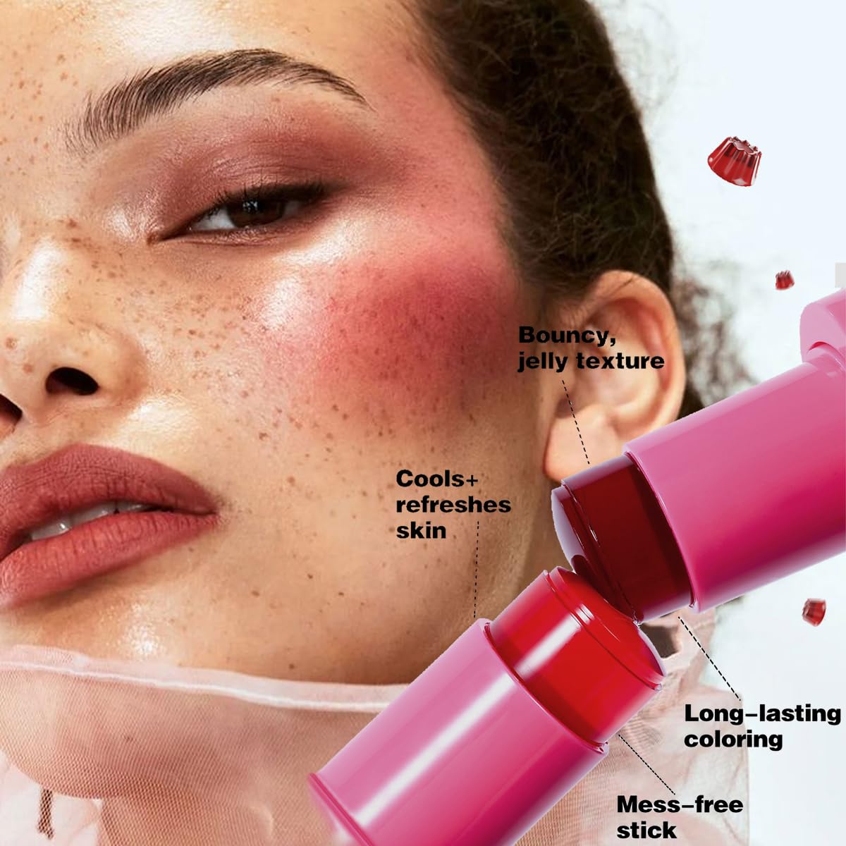 FYEBOO Tinte Gel; tono duradero para labios y mejillas durante el día