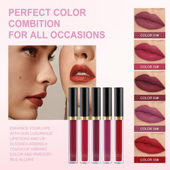 Fynqwor Maquillaje Kit: brillos labiales para acabado brillante.