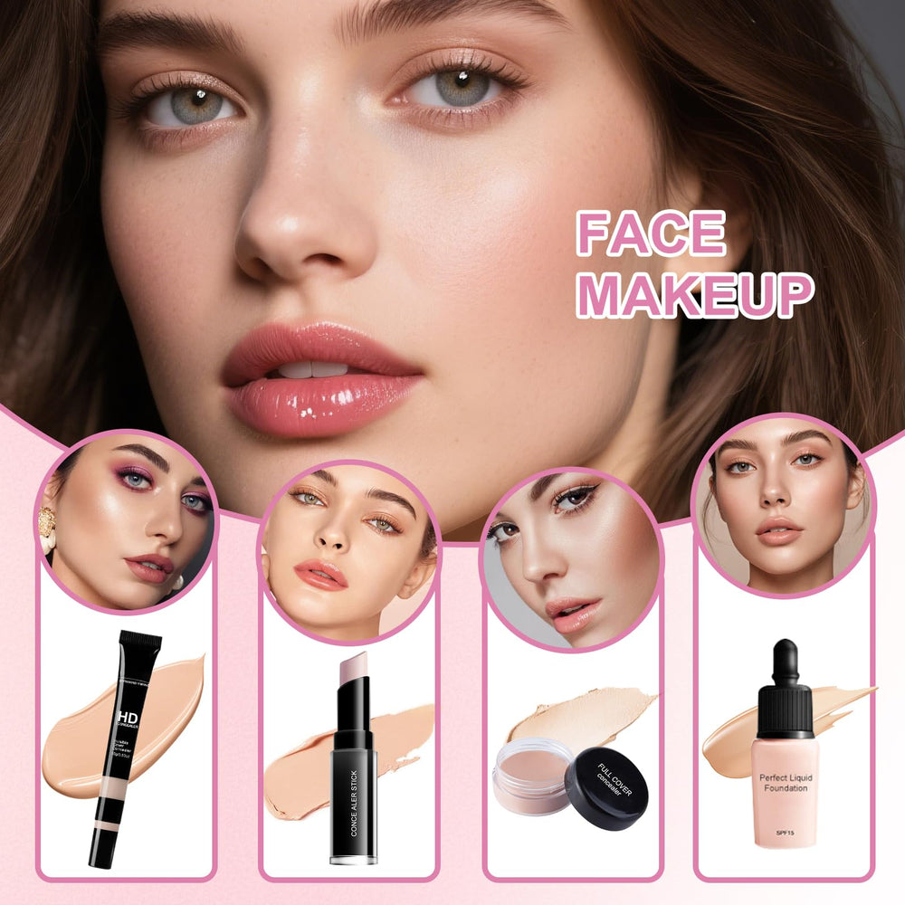 Fynqwor Maquillaje Kit: lápiz de cejas para definir la mirada.
