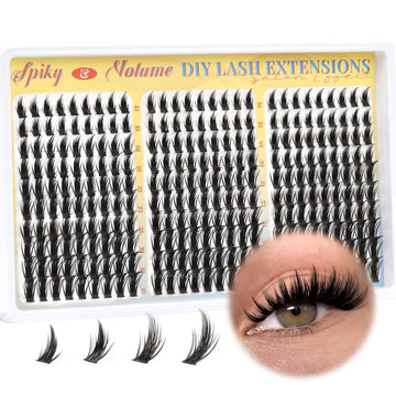 Pestañas Fyonas Manga Lash Clusters 270 piezas para looks variados.