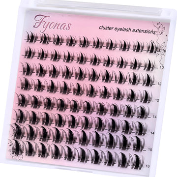 Pestañas Fyonas manga clusters espigas ideal para looks nocturnos y foto.