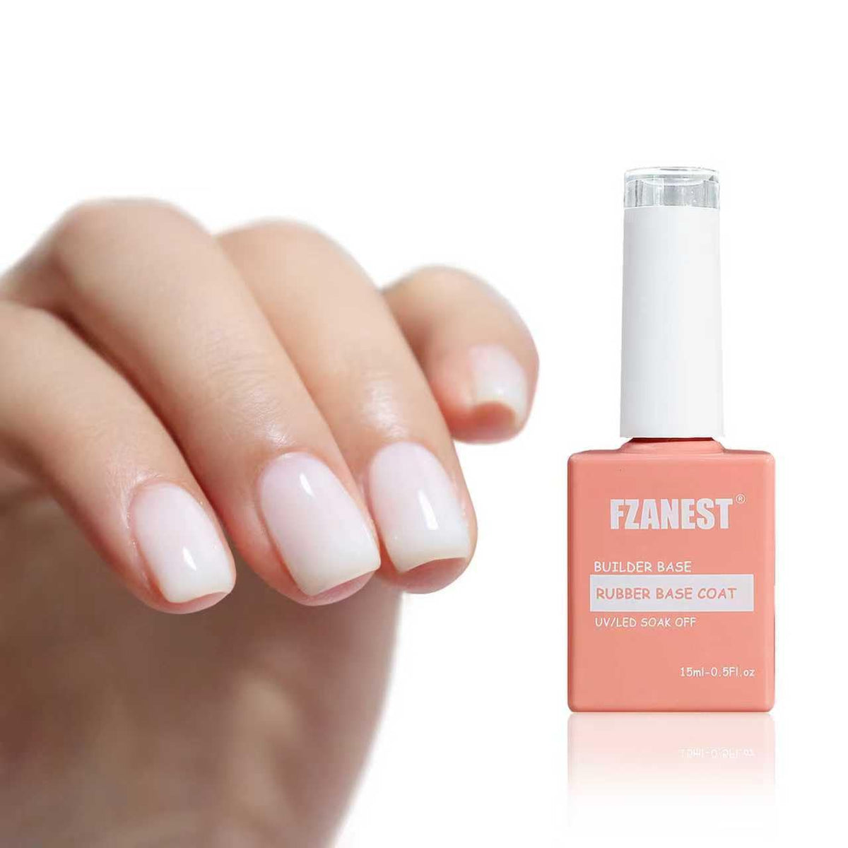 Gel de construcción FZANEST para uñas, base translúcida que fortalece las uñas.