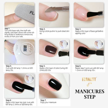 FZANEST Gel Nail Polish tiene bajo olor, cómodo para uso en casa.