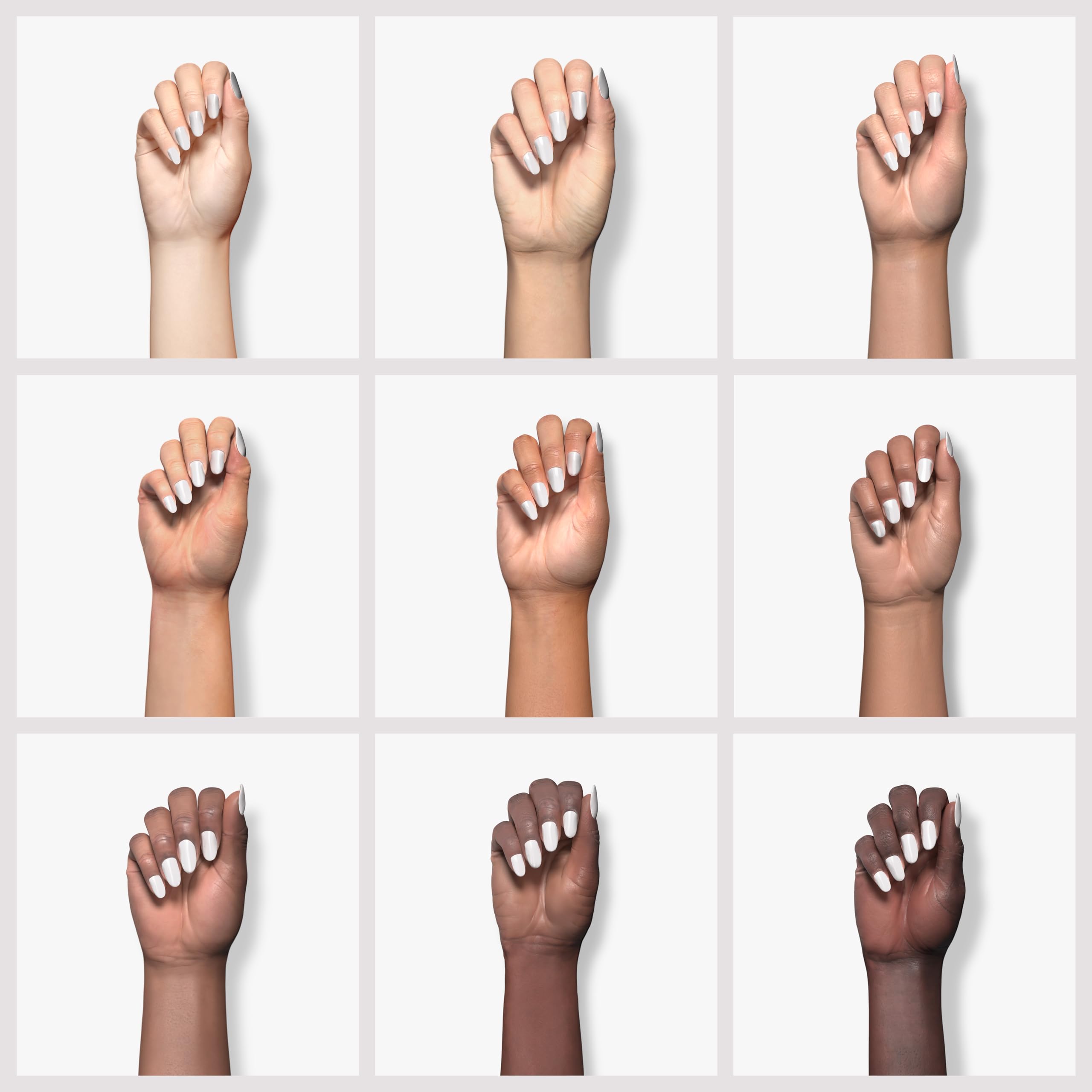 Extensión de uñas de 2 cm con FZANEST para mayor longitud.