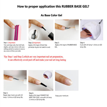 Base de gel resistente para extender uñas con acabado suave.