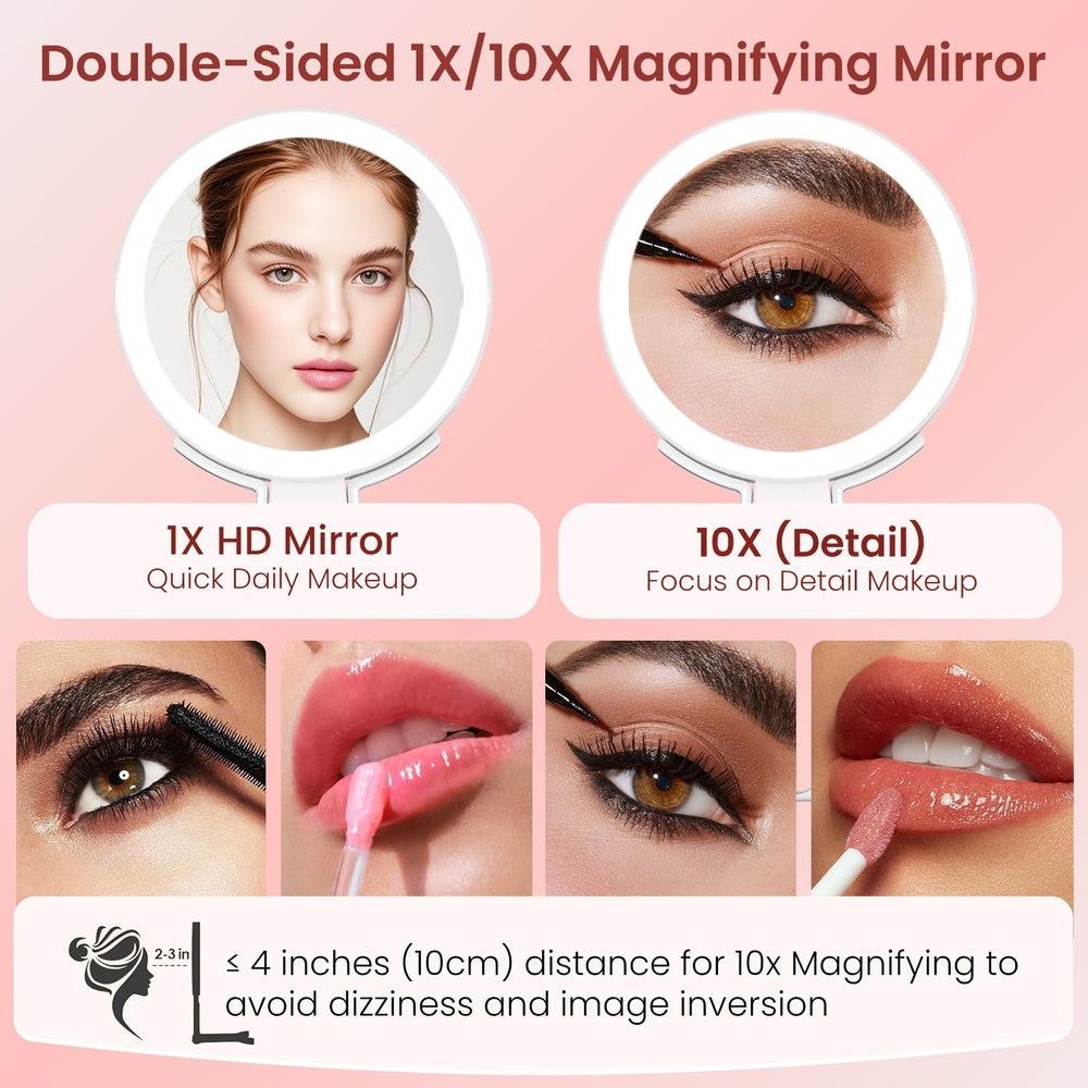 Iluminación de tres colores para maquillaje en cualquier entorno