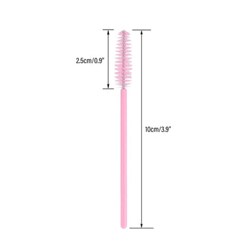 Cepillos desechables G2PLUS para pestañas rosa, perfectos para uso diario en casa