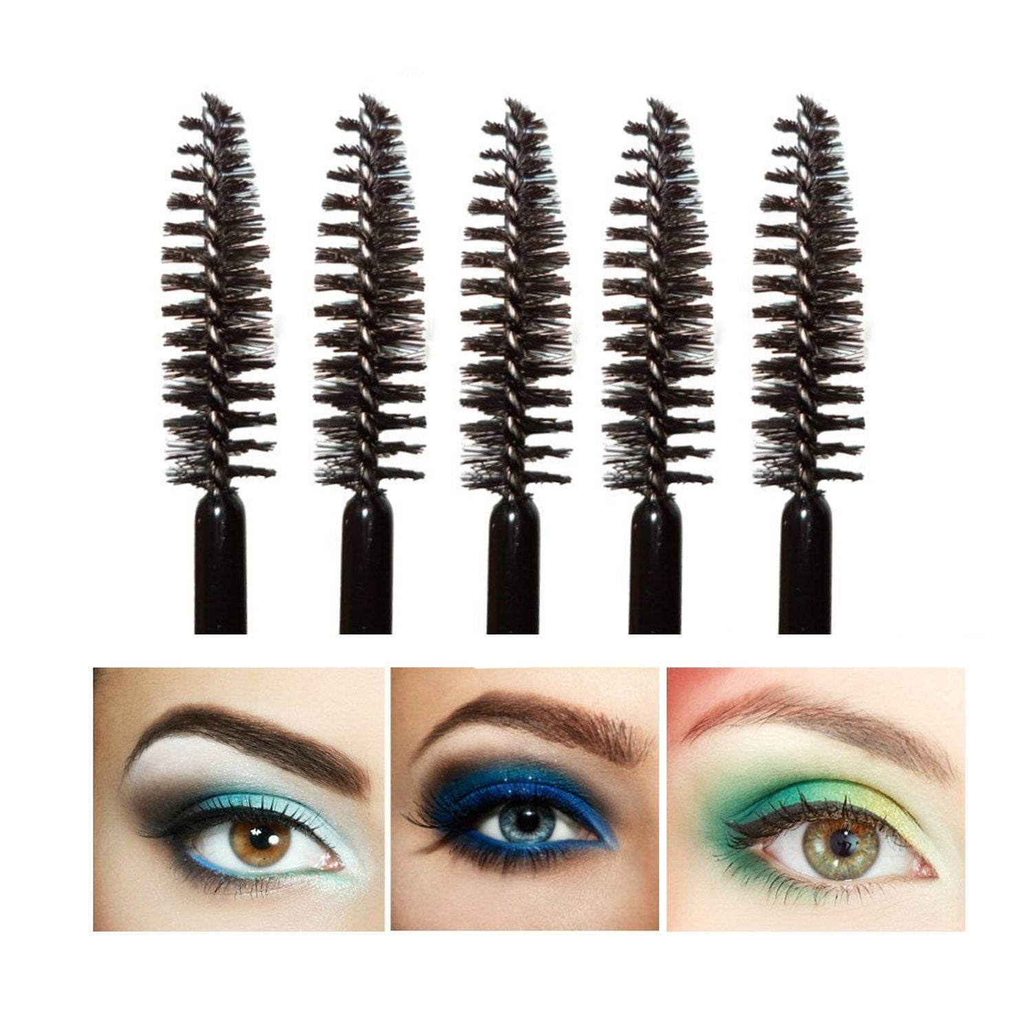 Cabeza espiral ajustable para peinar pestañas y definir cejas