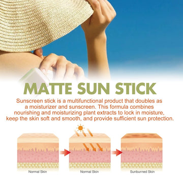Gaayou Matte Sun Stick outdoor usage for beach or hikes.