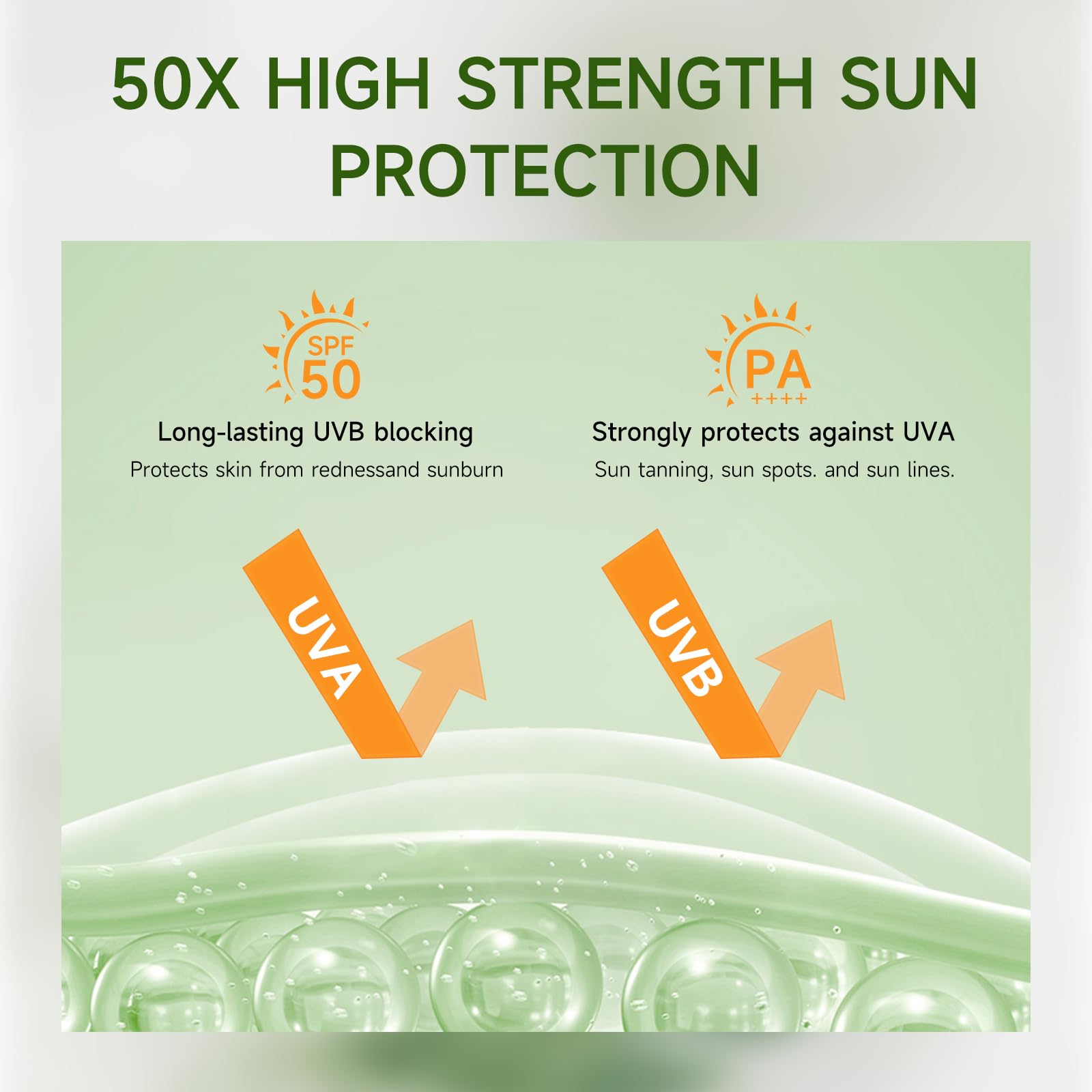 Gaayou Sunscreen Stick con Centella, hidratación calmante para piel sensible.