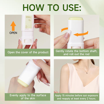 Gaayou Sunscreen Stick para deporte, permanece protector durante ejercicio.