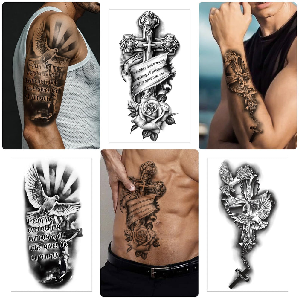 Gabizafia 77 láminas tatuaje temporal paloma de la paz, ideal para rituales.