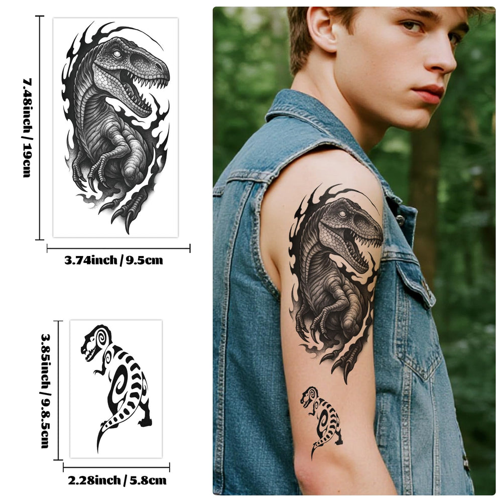 Tatuaje de dinosaurio Pterosaurio para juego de disfraces seguro