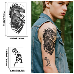 Tatuaje de dinosaurio Pterosaurio para juego de disfraces seguro