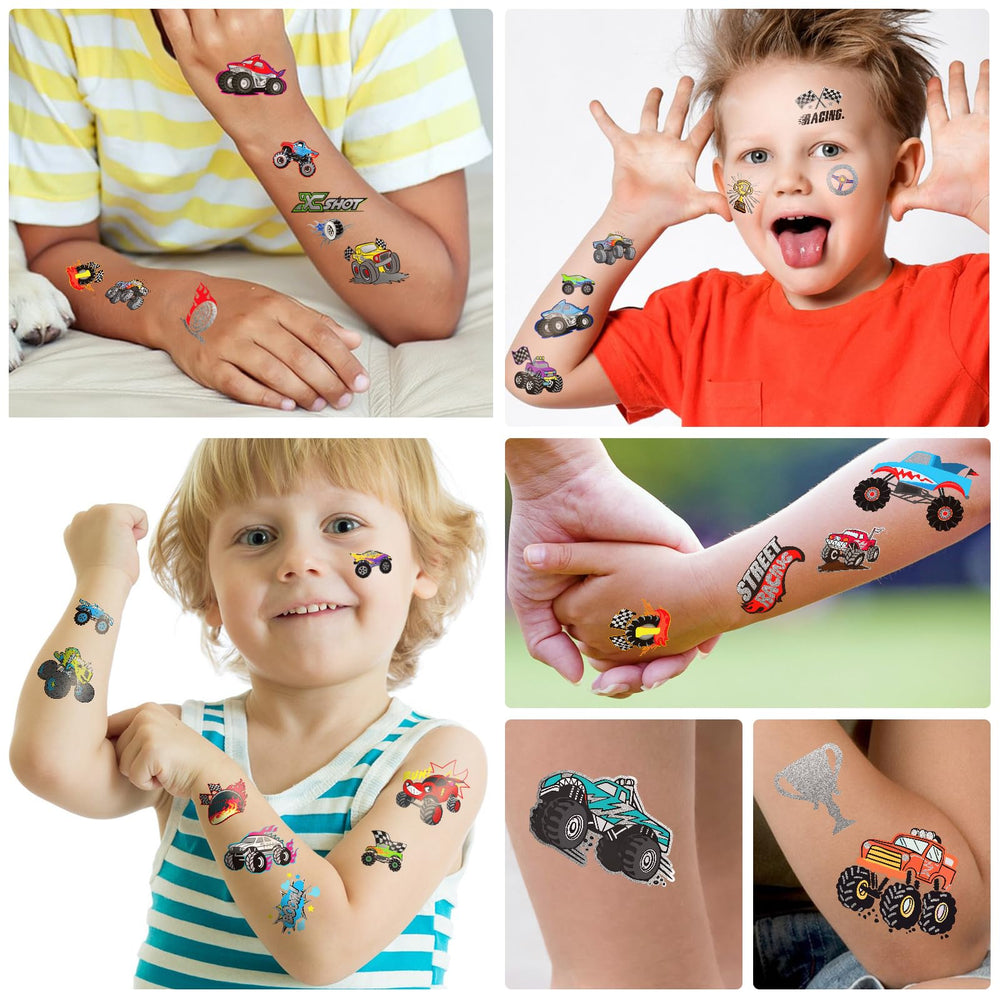 Gabizafia tatuajes Hot Wheels hoja 3, diseños variados para niños