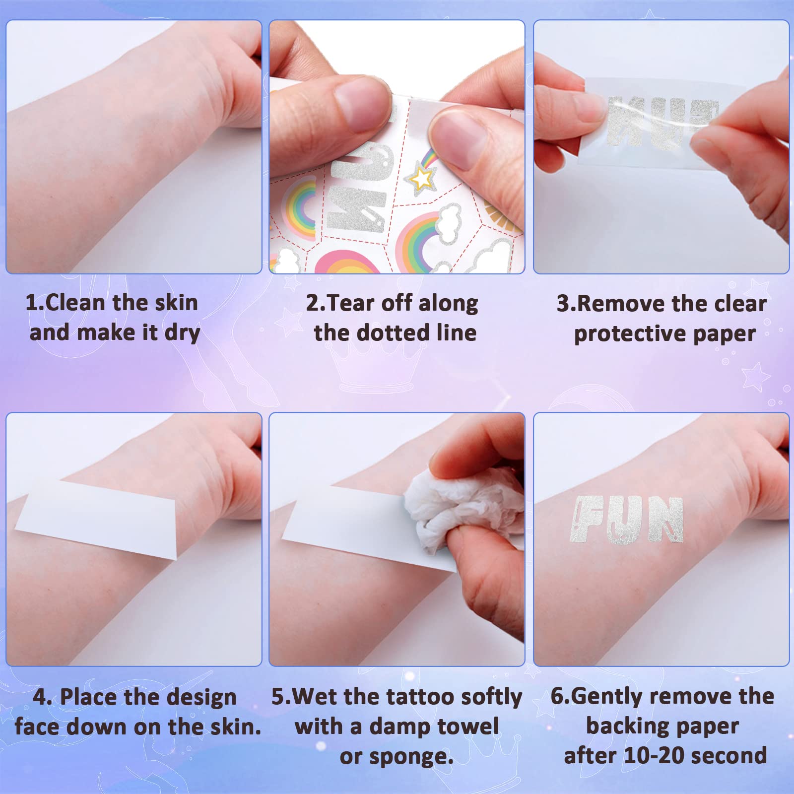 Tatuajes Gabizafia para platos y vasos, ideales en fiestas temáticas.