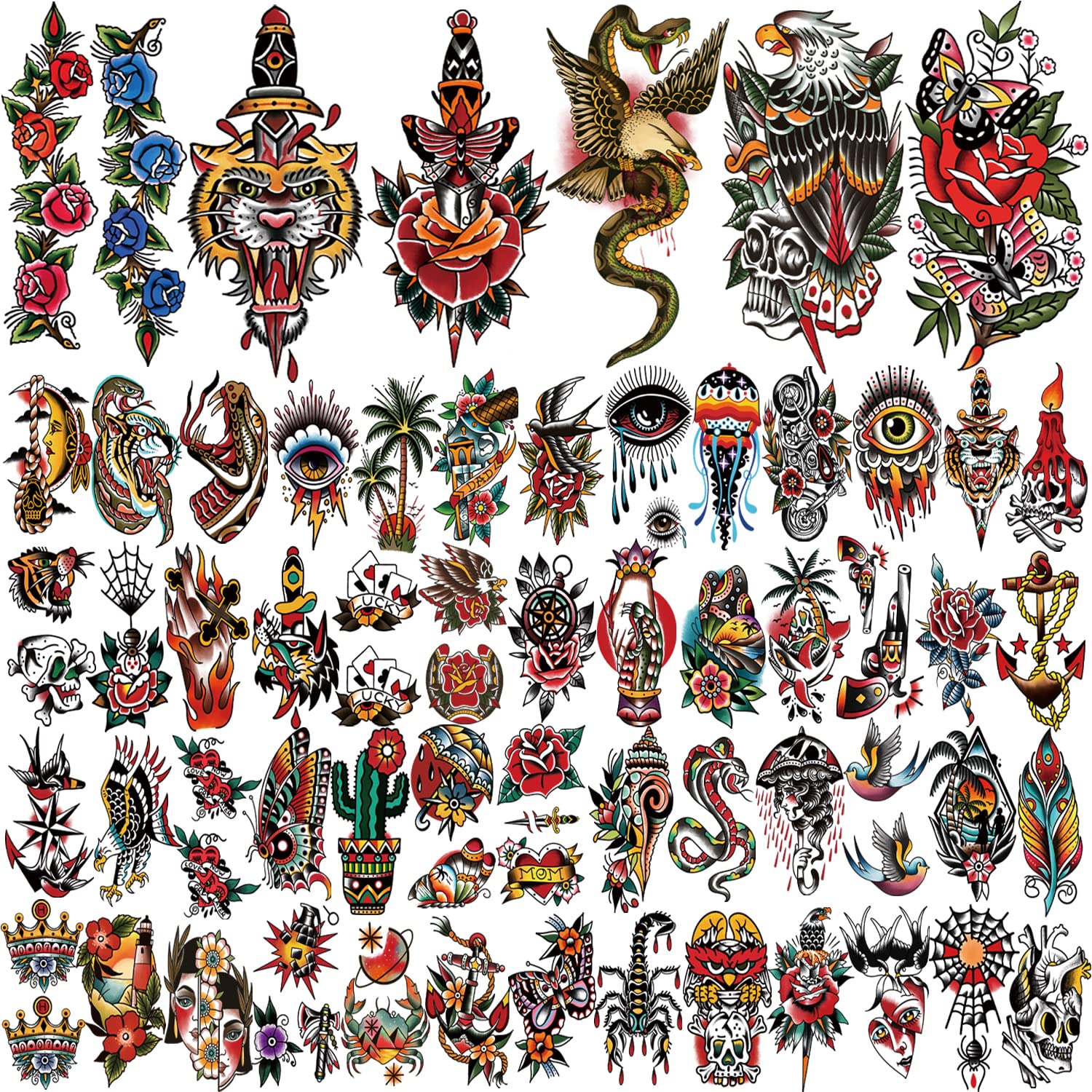 Gabizafia tatuajes temporales con ancla, ideales para playa o festivales