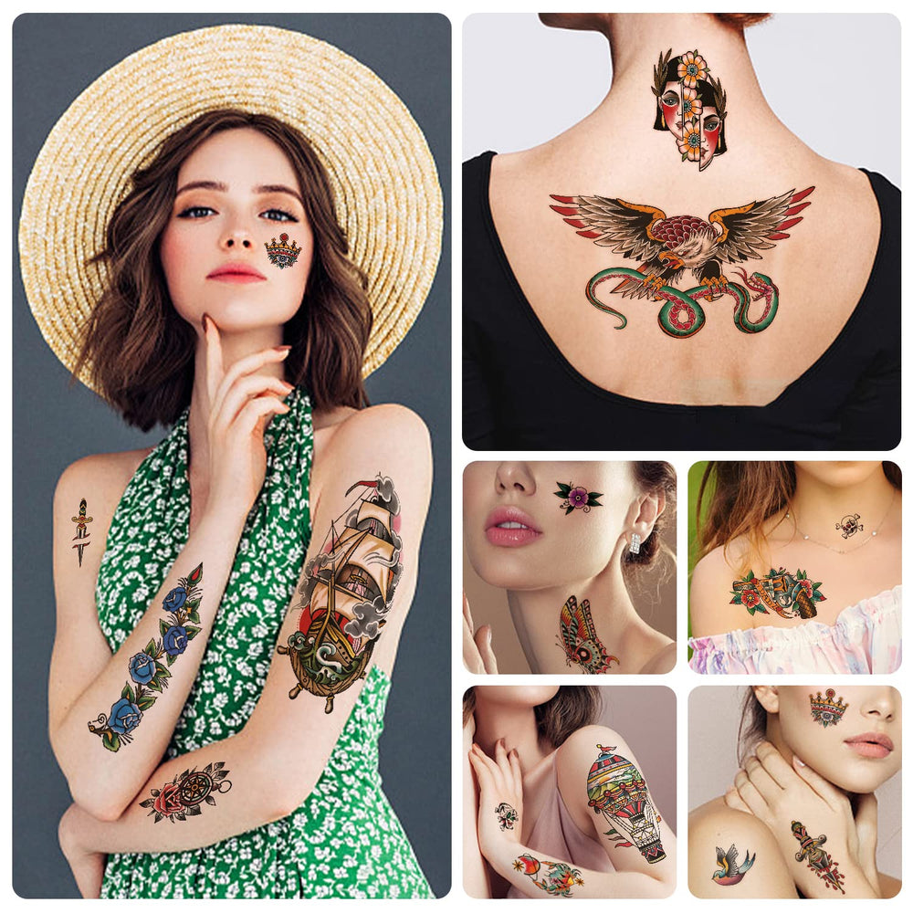 Gabizafia tatuajes temporales con calavera para un estilo atrevido y temporal