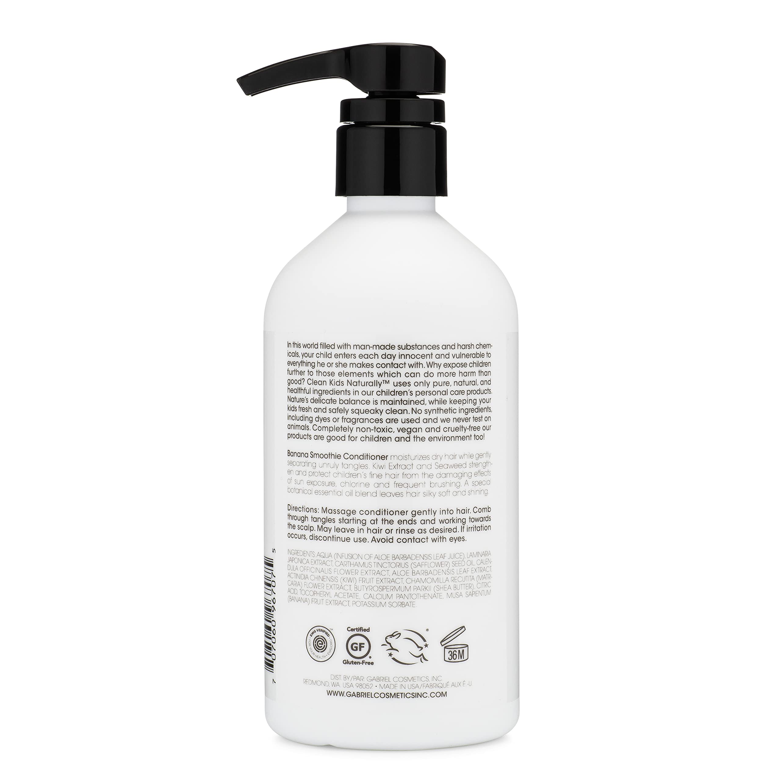 Gabriel Cosmetics Condicionador Kids Naturales ingredientes naturales visibles