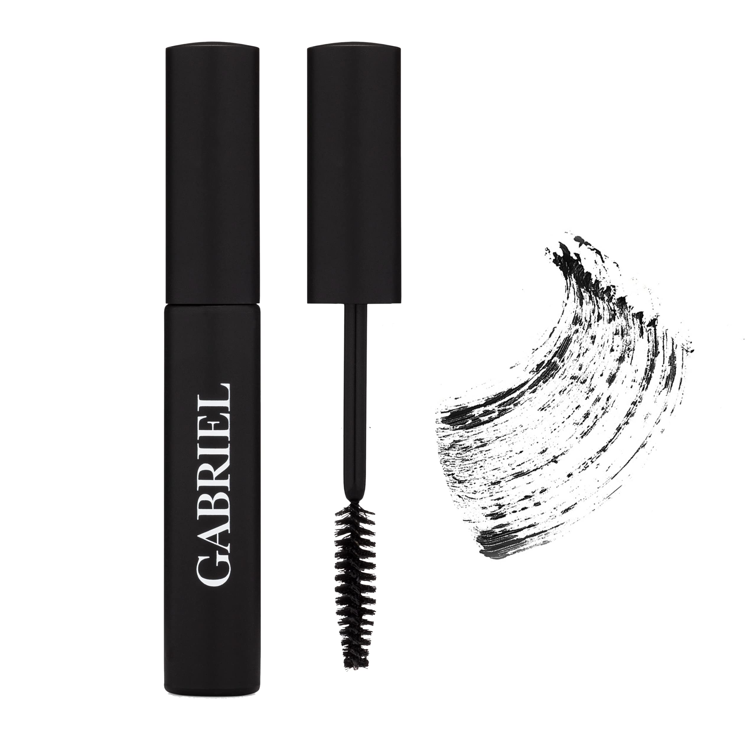 Gabriel Cosmetics Mascara Negro: volumen intenso para pestañas definidas.
