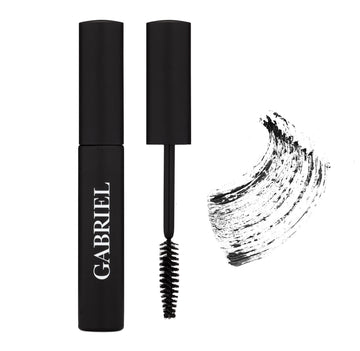 Gabriel Cosmetics Mascara Negro: volumen intenso para pestañas definidas.