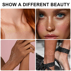 GADMLURY pecas brillo plata para un maquillaje rápido y seguro en eventos.