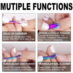 GA&EN raspador gel-residuos cutícula para limpieza suave de la línea de cutícula