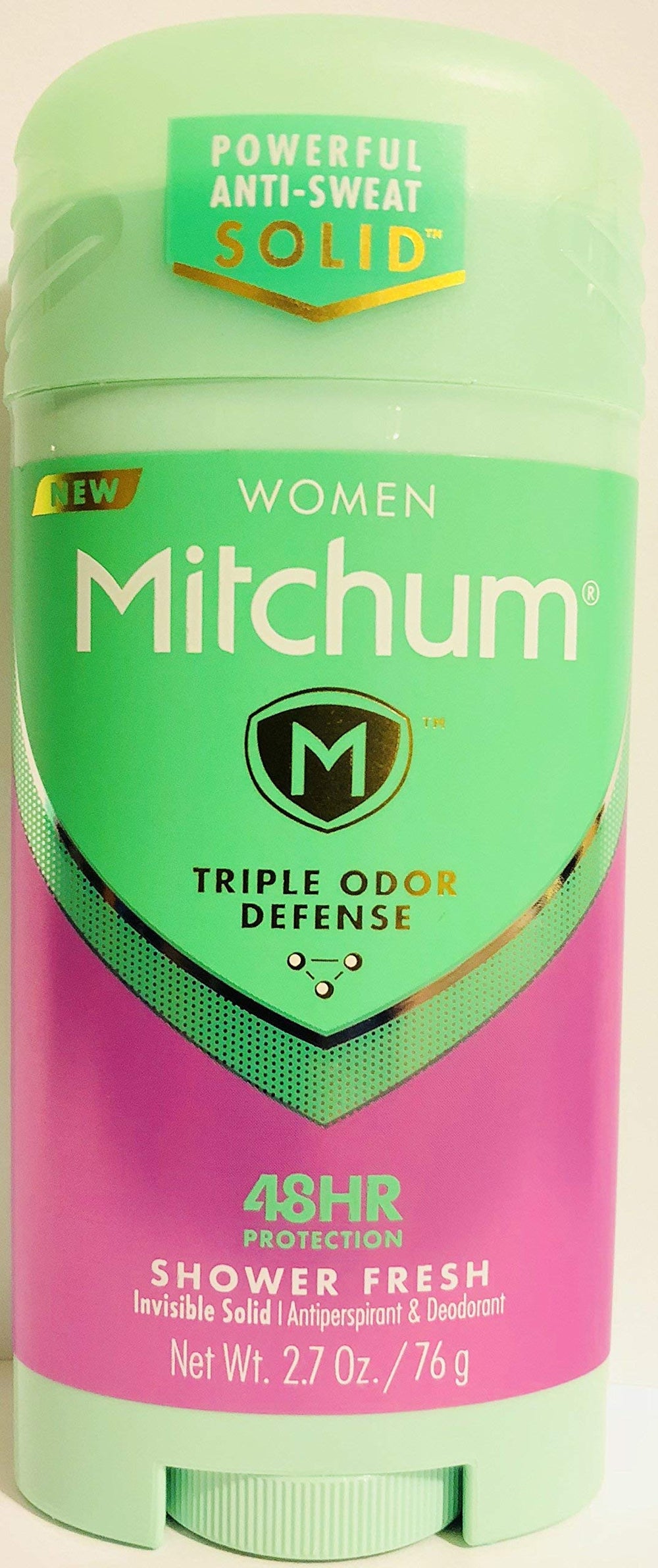 Gafalr Mitchum desodorante para mujer, textura invisible y suave al aplicar.
