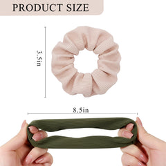 GALAGLIMMER scrunchies textura tejida de cerca para evitar daños y enredos