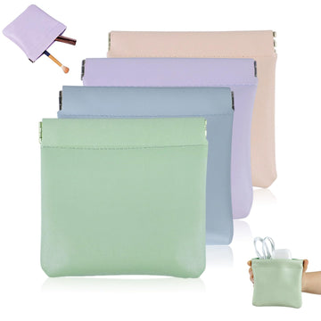 GandRmim bolso cuero mini con cierre snap, ideal para cosméticos