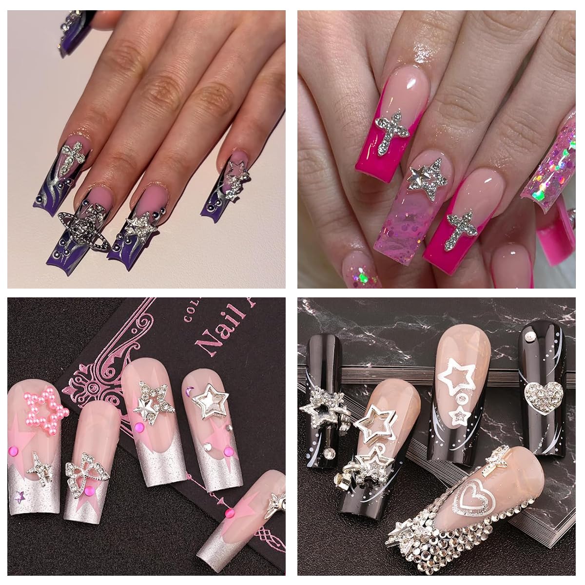 Ganepwns charms uñas decoraciones manualidades caseras, versatilidad para proyectos creativos