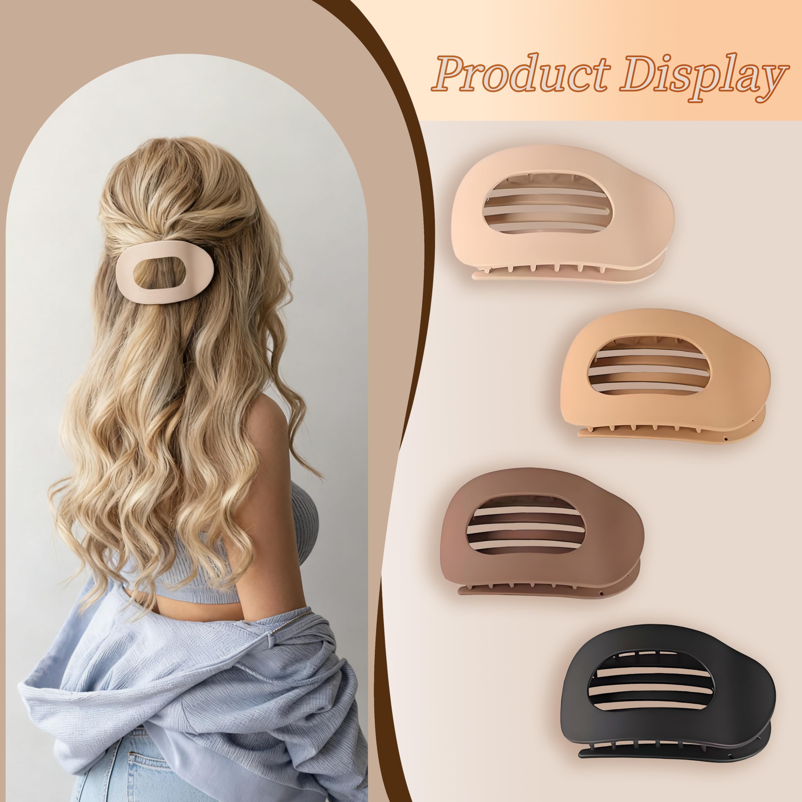 GANINMEETYI clip diario para mujer, sujeción fiable en cabello fino o grueso.
