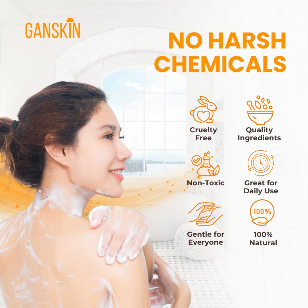 Ganskin, cúrcuma natural como ingrediente clave, aporta un tono luminoso.