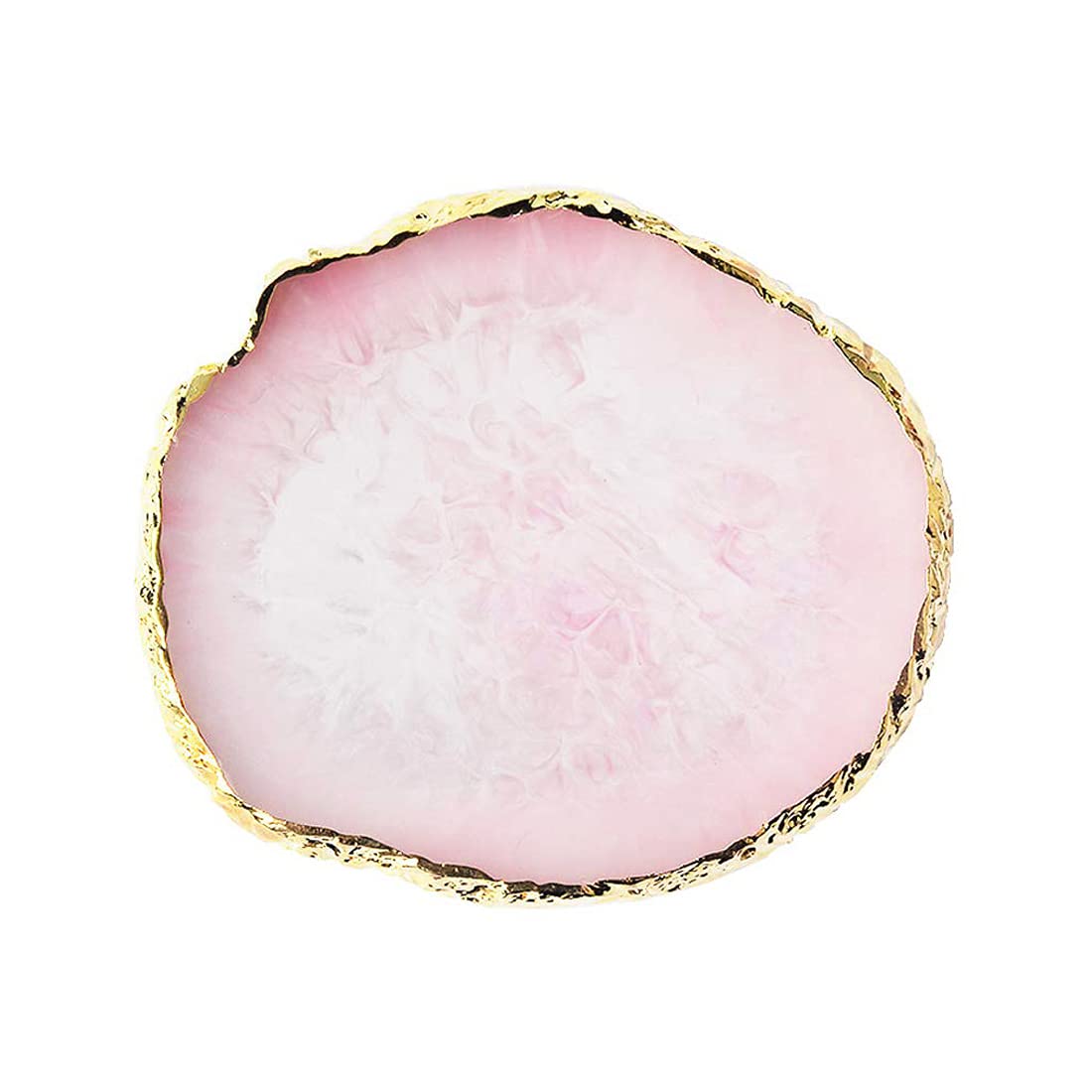GAOSENLONK Paleta de resina para arte de uñas rosa, ideal para mezclar colores.