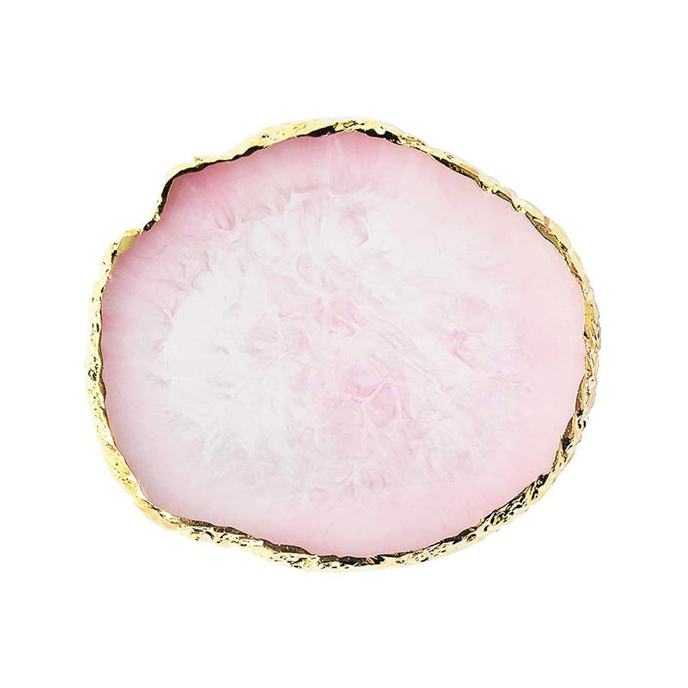 GAOSENLONK Paleta de resina para arte de uñas rosa, ideal para mezclar colores.