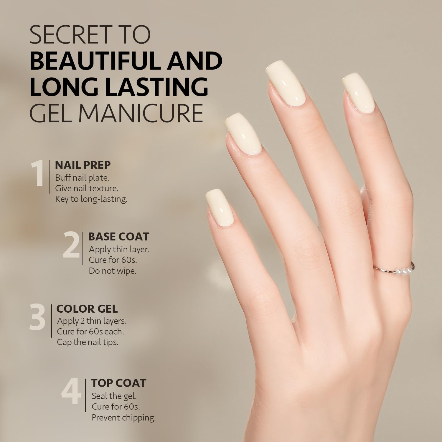 GAOY acabado brillante para un look de uñas pulido y duradero