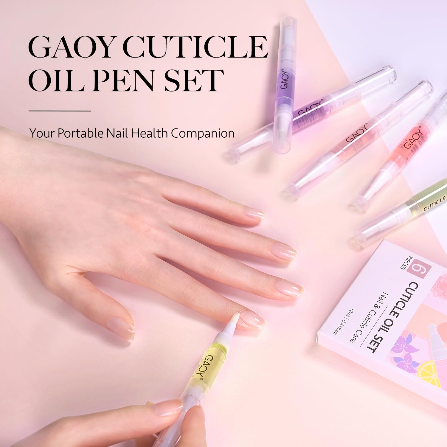 GAOY aceite para cutículas girasol, brillo suave para las uñas