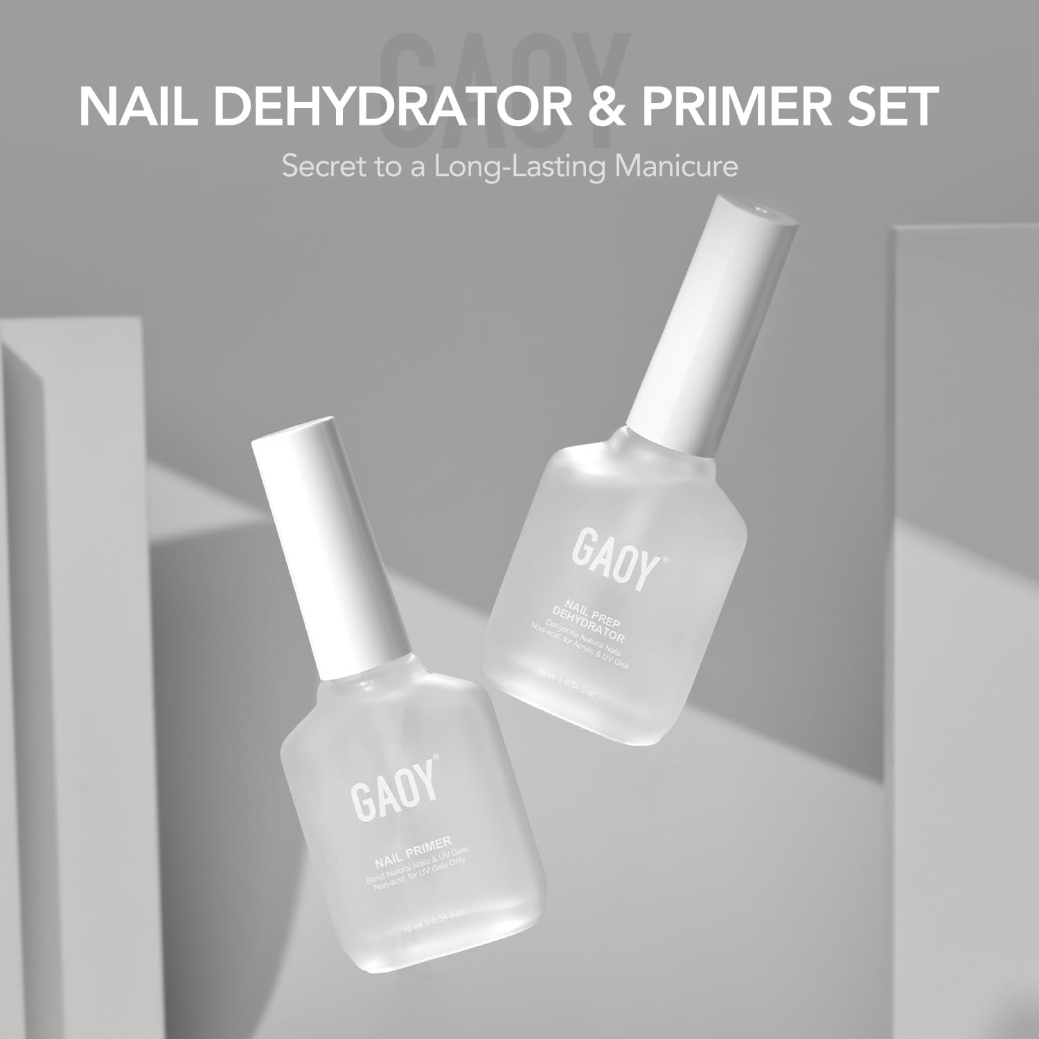 GAOY ácido libre para uñas, base estable para gel.