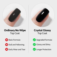 GAOY aplicador-pincel gel cristal: aplicación precisa para uñas lisas.