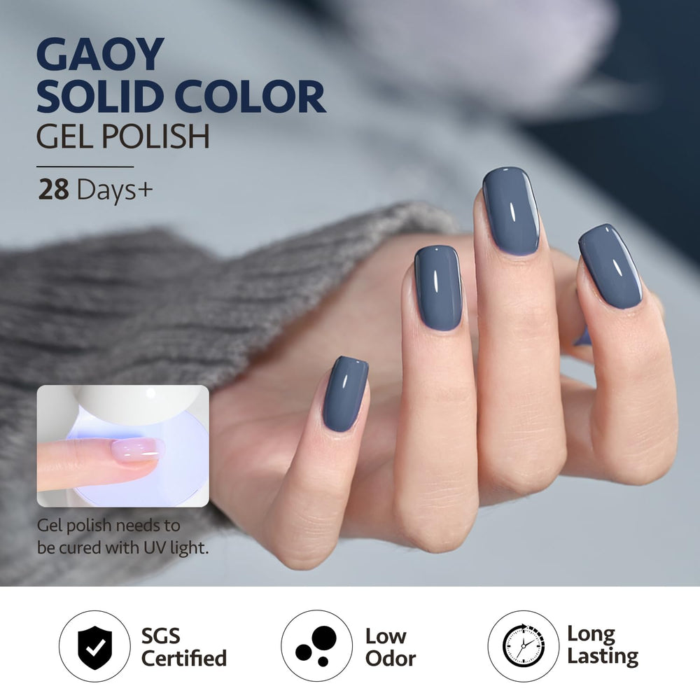 GAOY Azul Borealis: escena de manicura en casa para arte hecho en casa