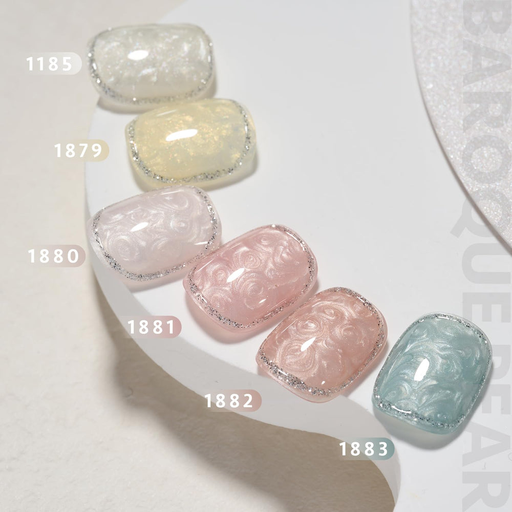 GAOY Baroque Pearl finish nails display elegant, high-shine results