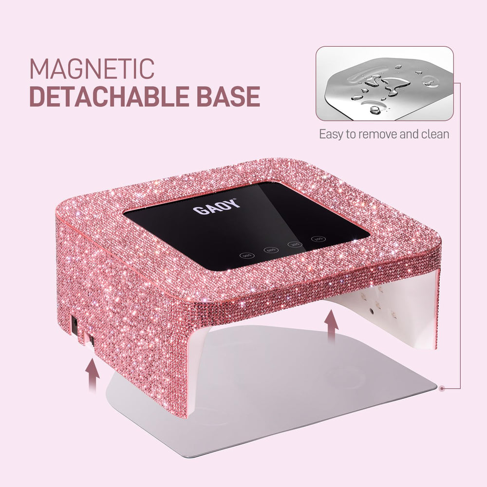 GAOY base magnética desmontable facilita limpieza y reposicionamiento